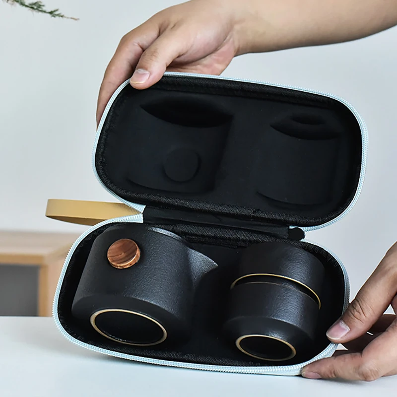 Black Pottery Outdoor Travel T - Korean Tea Set 评论和价格