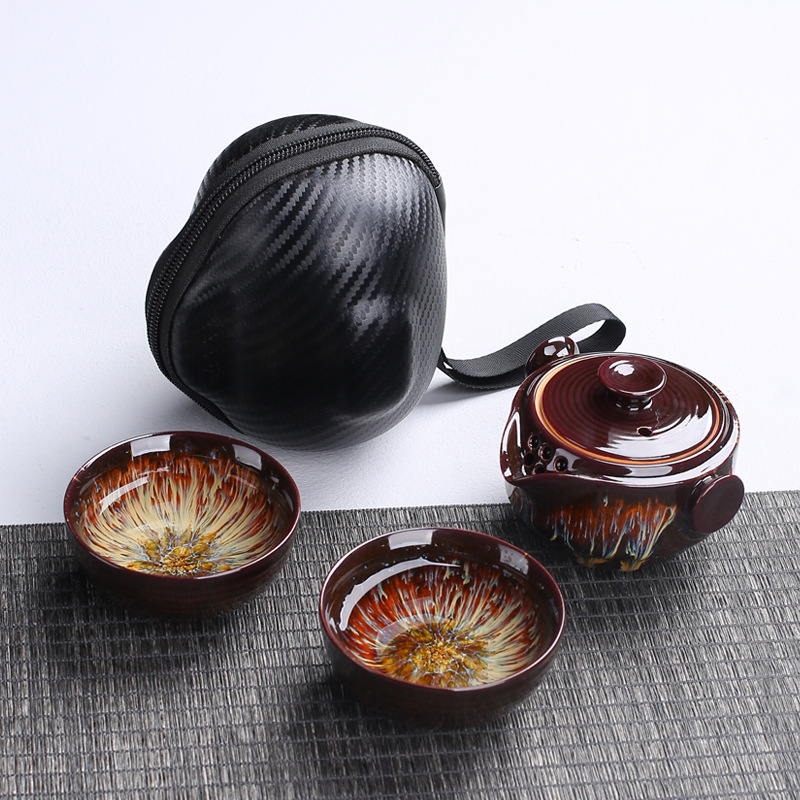 Portable ceramic teapot gaiwan - Korean Tea Set 评论和价格