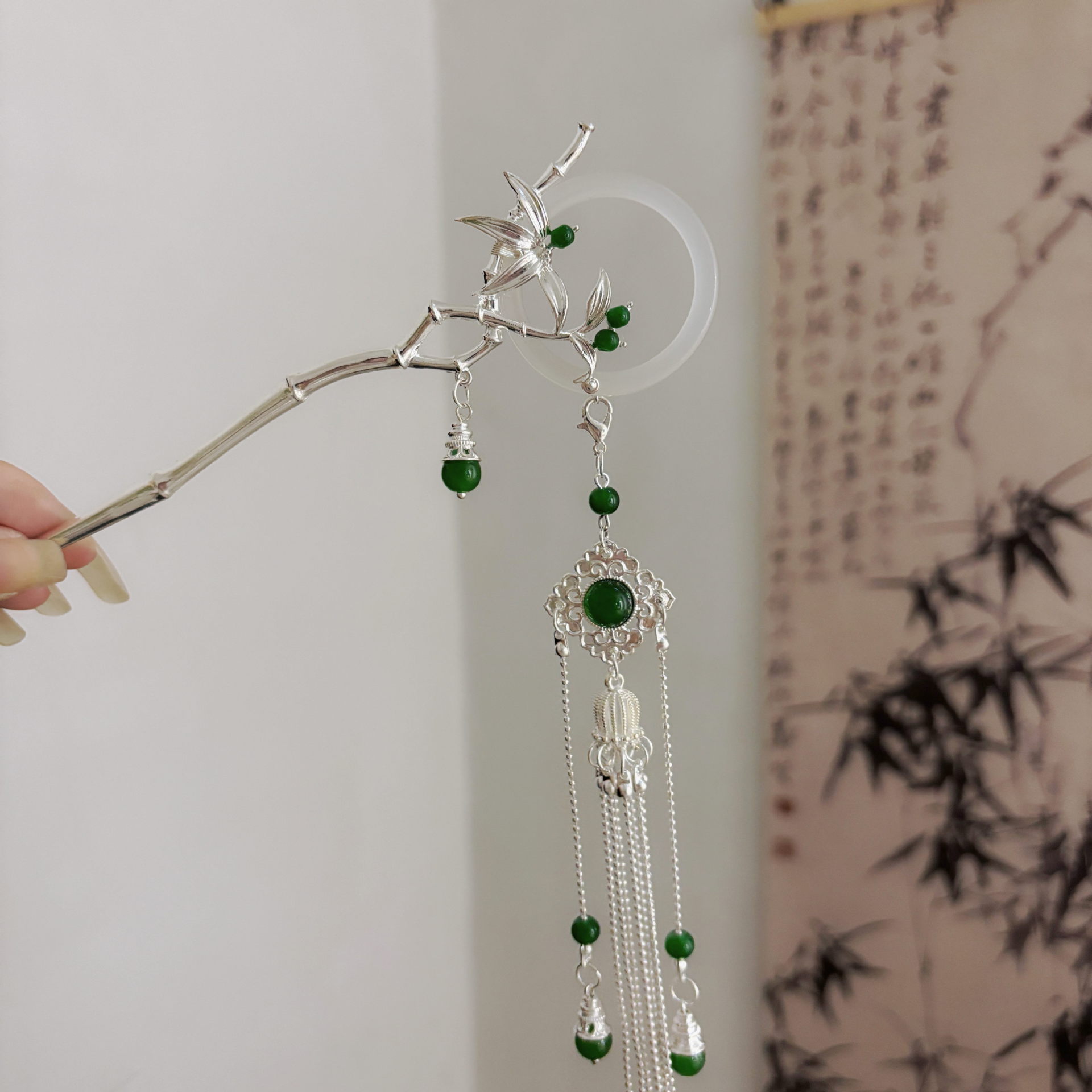 Chinese Style Hair Stick Bambo - Hanbok Hair Pin 评论和价格