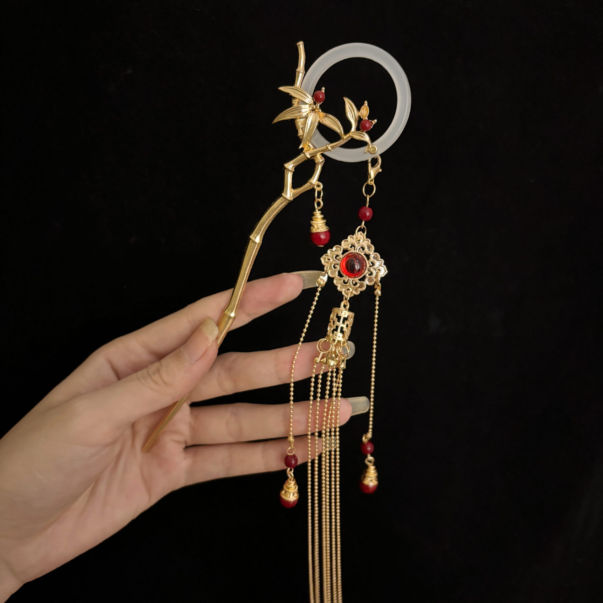 Chinese Style Hair Stick Bambo - Hanbok Hair Pin 评论和价格