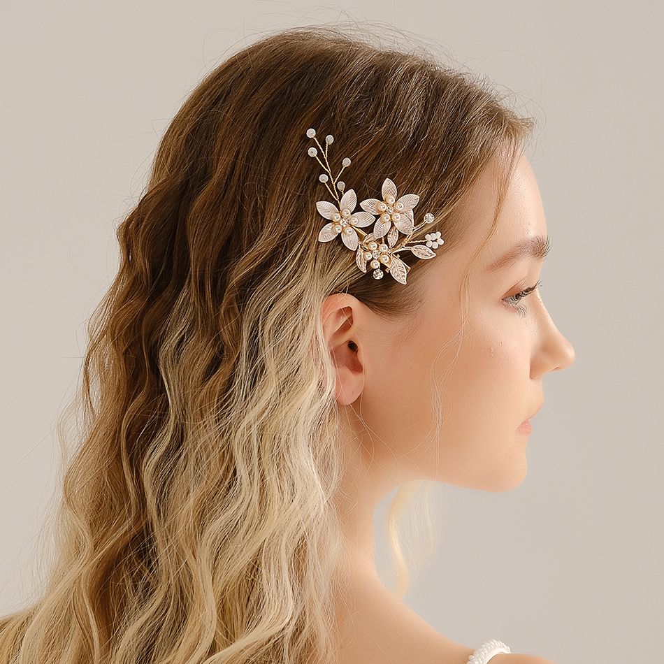 Handmade Pearl Flower Hair Cli - Hanbok Hair Pin 评论和价格