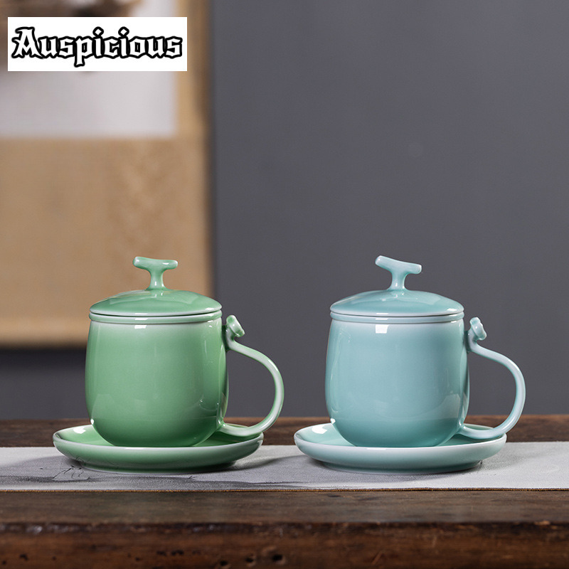 400ml Azure Longquan Celadon F - Celadon Ceramic Cup 评论和价格