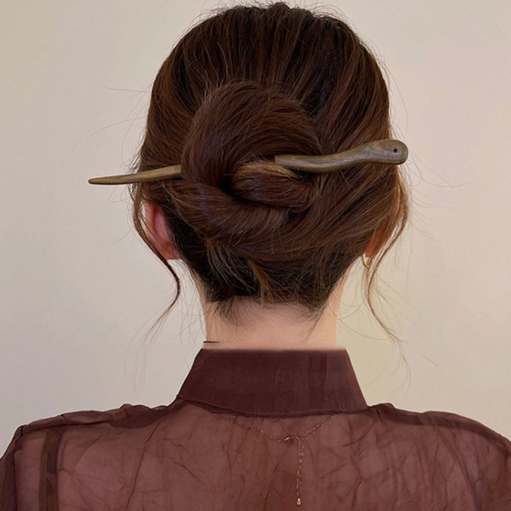 Chinese Style Elegant Wood Hai - Hanbok Hair Pin 评论和价格