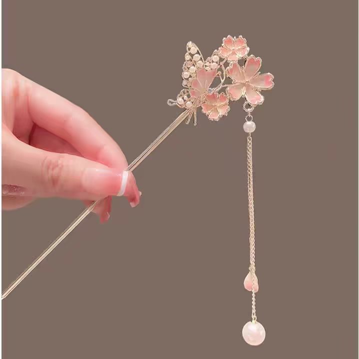 Sakura Hairpin with a High-End - Hanbok Hair Pin 评论和价格